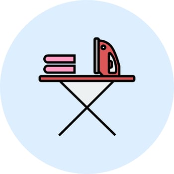 Electric iron Vector Icon
