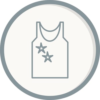 Sleeveless shirt Vector Icon