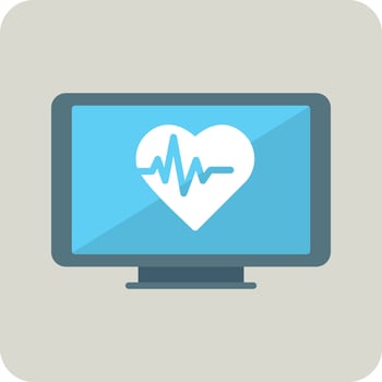 Heart monitoring Vector Icon