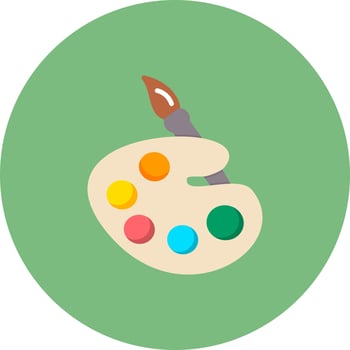 Palette Vector Icon