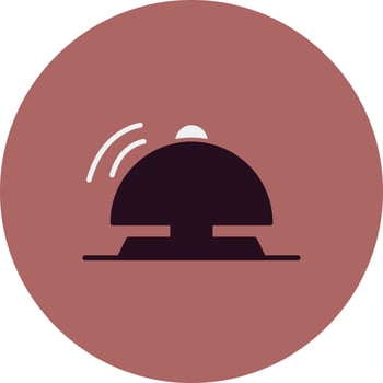 Hotel bell Vector Icon