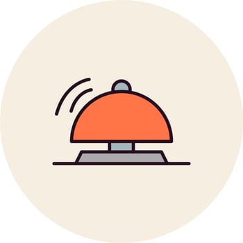 Hotel bell Vector Icon
