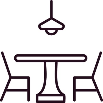 Dining table Vector Icon