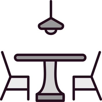 Dining table Vector Icon
