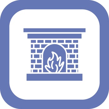 Fireplace Vector Icon