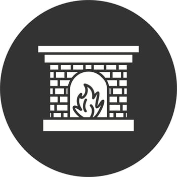 Fireplace Vector Icon