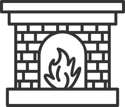 Fireplace Vector Icon