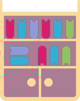 Bookcase Vector Icon
