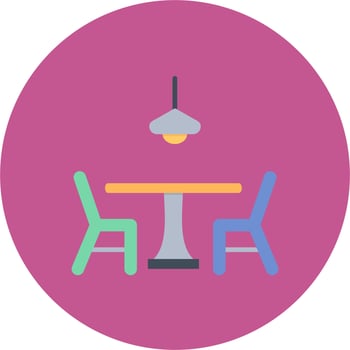 Dining table Vector Icon