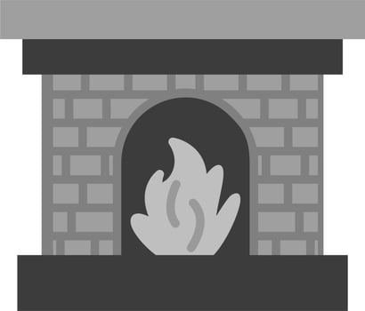 Fireplace Vector Icon