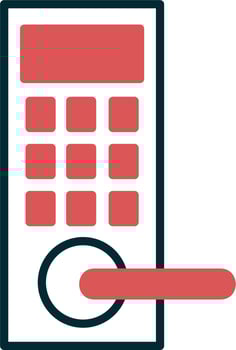Smart lock Vector Icon