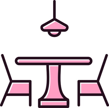 Dining table Vector Icon