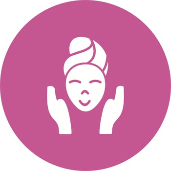 Facial treatment Vector Icon