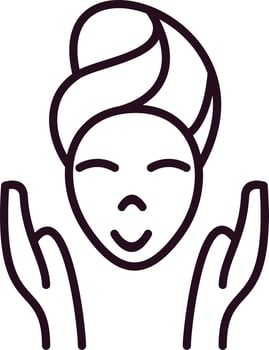 Facial treatment Vector Icon