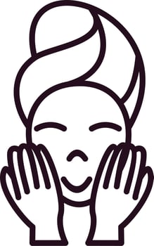Wash face Vector Icon
