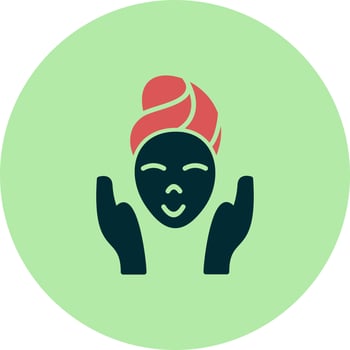 Facial treatment Vector Icon