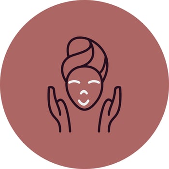 Facial treatment Vector Icon