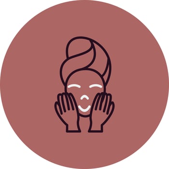Wash face Vector Icon