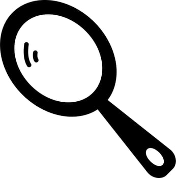 Hand mirror Vector Icon