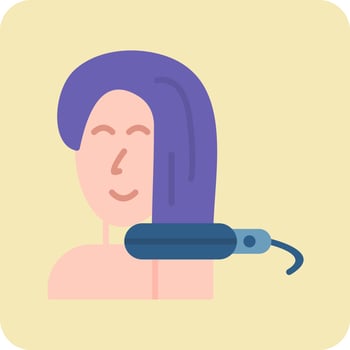 Hair strsightener Vector Icon