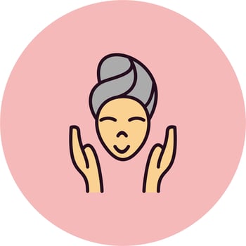 Facial treatment Vector Icon