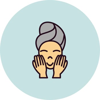 Wash face Vector Icon