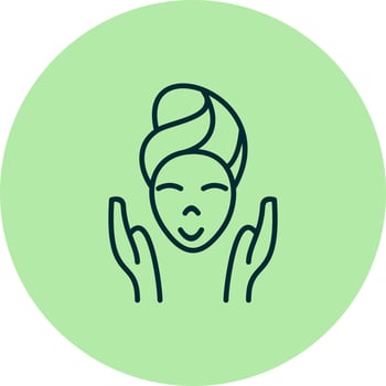Facial treatment Vector Icon