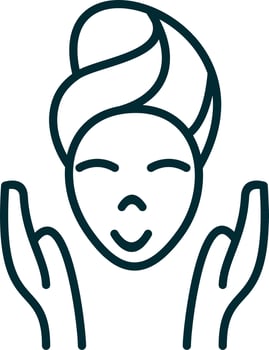 Facial treatment Vector Icon