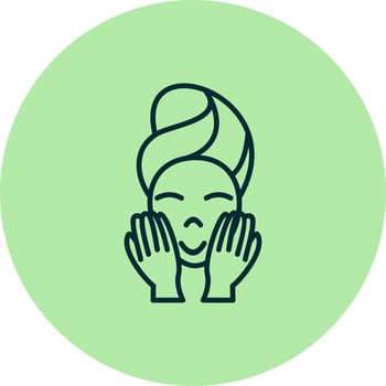 Wash face Vector Icon