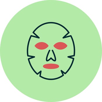 Facial mask Vector Icon