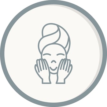 Wash face Vector Icon