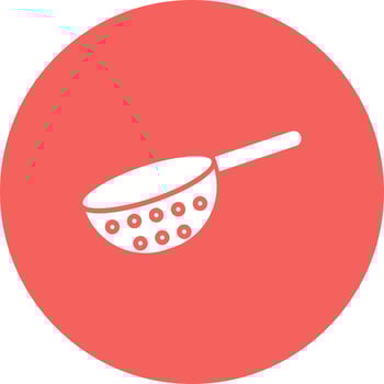 Strainer Vector Icon