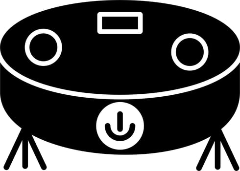 Robot vacuum cleaner Vector Icon