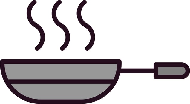Frying Vector Icon