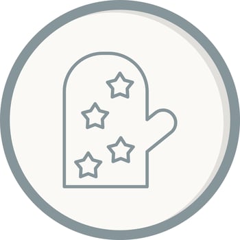 Oven Glove Vector Icon