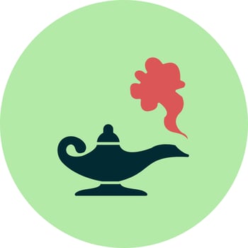 Magic lamp Vector Icon