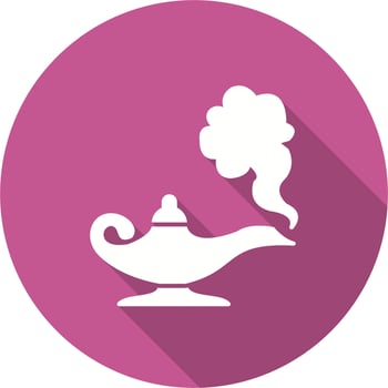 Magic lamp Vector Icon