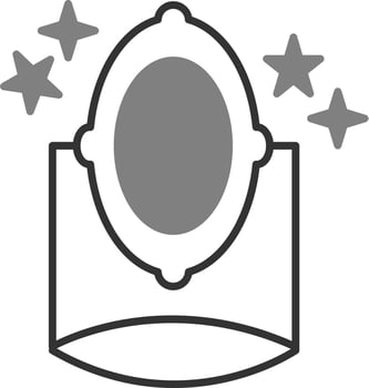 Magic mirror Vector Icon