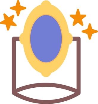 Magic mirror Vector Icon