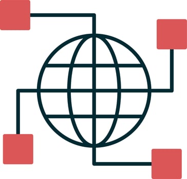Network concept vector icon