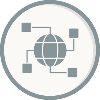 Network concept vector icon