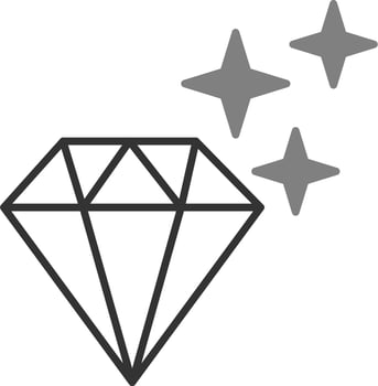 Diamond vector icon