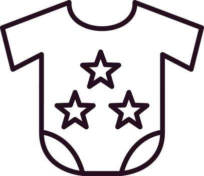 Baby cloth Vector Icon