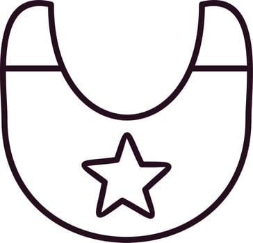 Baby bib Vector Icon