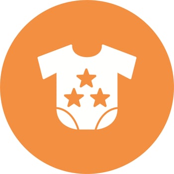 Baby cloth Vector Icon