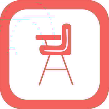 Baby chair Vector Icon