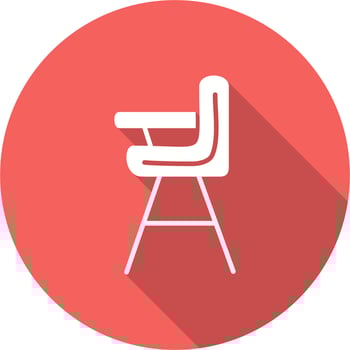 Baby chair Vector Icon