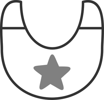 Baby bib Vector Icon