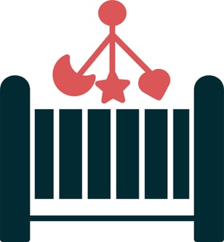 Baby crib Vector Icon