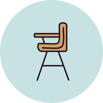 Baby chair Vector Icon